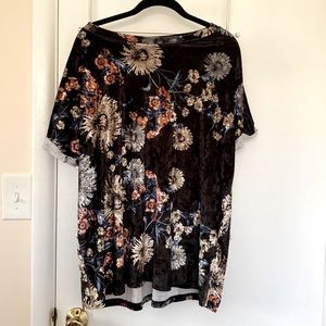 Velvet Floral Shirt